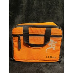 VINTAGE LL Bean Lunch Cooler Bag - Orange Gecko Logo 90s / Y2K Medium RARE!